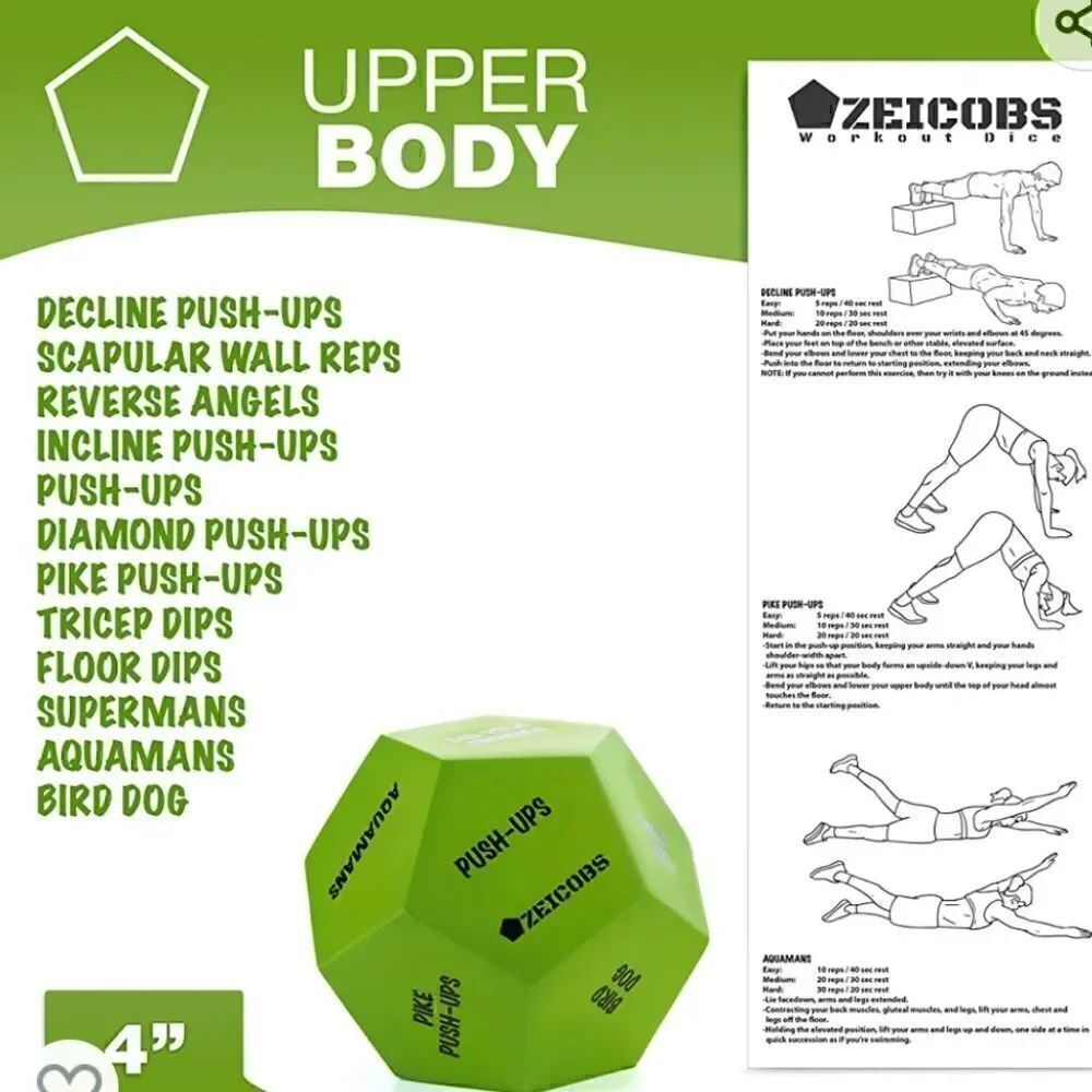 Zeicobs Workout Dice Set of 3 - Picture 4 of 10